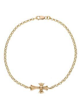 Chrome Hearts 22k Chn Bby Fat 22k Baby Fat Chain Gold Bracelet